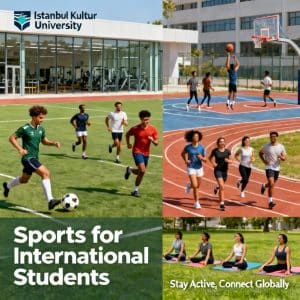 Istanbul Kültür University sports facilities for foreigners