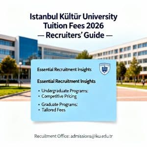 Istanbul Kültür University tuition fees 2026 for foreigners