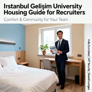 Istanbul Gelişim University student housing for foreigners