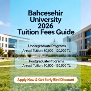 Bahçeşehir University tuition fees 2026 2026 guide