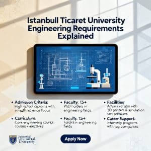 Istanbul Ticaret University engineering programs requirements explained