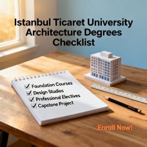 Istanbul Ticaret University architecture degrees complete checklist