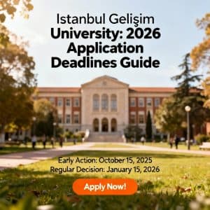 Istanbul Gelişim University application deadlines 2026 guide