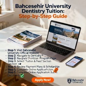 Bahçeşehir University dentistry tuition step by step