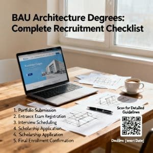 Bahçeşehir University architecture degrees complete checklist