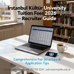 Istanbul Kültür University tuition fees 2026 in English