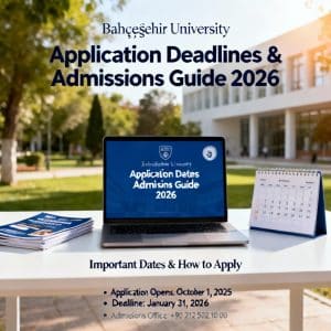 Bahçeşehir University application deadlines 2026 guide