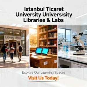 Istanbul Ticaret University libraries and labs step by step