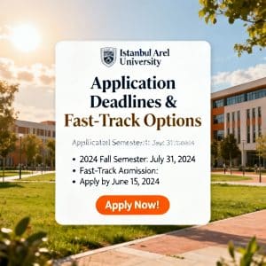 Istanbul Arel University application deadlines fast-track options