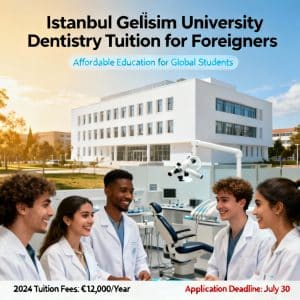 Istanbul Gelişim University dentistry tuition for foreigners