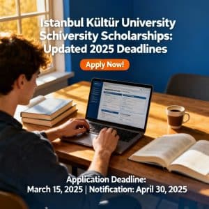 Istanbul Kültür University scholarships for international students updated deadlines