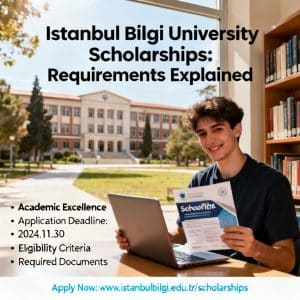 Istanbul Bilgi University scholarships for international students requirements explained