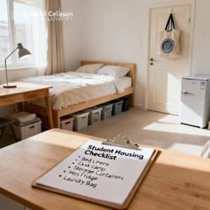 Istanbul Gelişim University student housing complete checklist