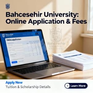 Bahçeşehir University how to apply online fees breakdown