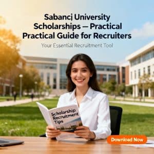 Sabancı University scholarships for international students in English