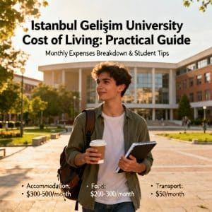 Istanbul Gelişim University cost of living for students