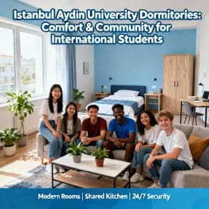 Istanbul Aydın University dormitories guide for foreigners
