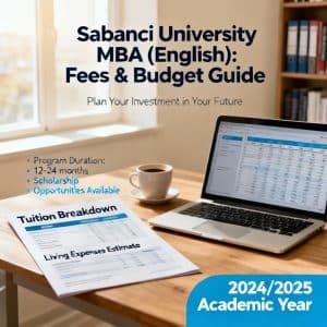 Sabancı University MBA in English fees breakdown