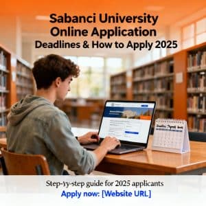 Sabancı University how to apply online updated deadlines