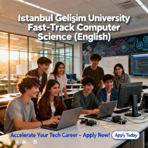 Istanbul Gelişim University computer science in English fast-track options