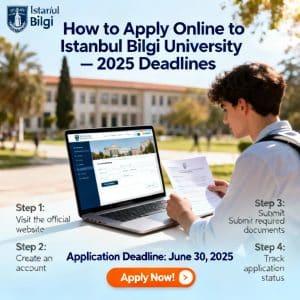 Istanbul Bilgi University how to apply online updated deadlines