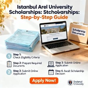 Istanbul Arel University scholarships for international students step by step