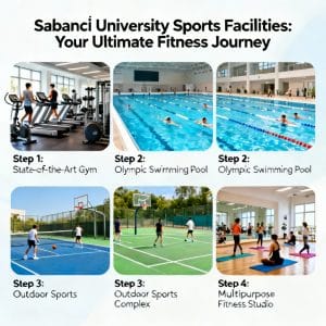 Sabancı University sports facilities step by step
