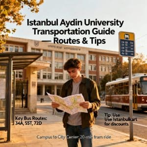 Istanbul Aydın University transportation guide