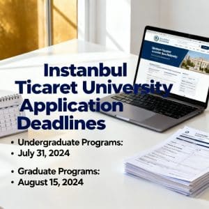 Istanbul Ticaret University application deadlines in English