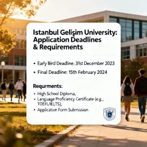 Istanbul Gelişim University application deadlines requirements explained