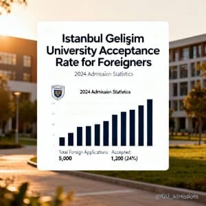 Istanbul Gelişim University acceptance rate for foreigners