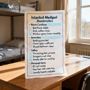 İstanbul Medipol University dormitories guide complete checklist