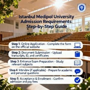 İstanbul Medipol University admission requirements step by step