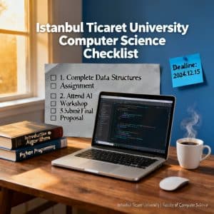 Istanbul Ticaret University computer science in English complete checklist