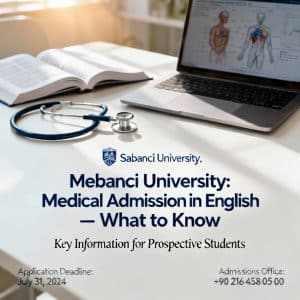 Sabancı University medical faculty admission in English