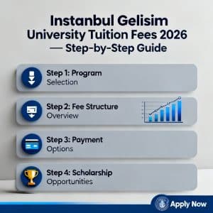 Istanbul Gelişim University tuition fees 2026 step by step