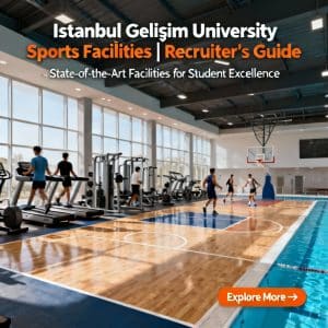 Istanbul Gelişim University sports facilities step by step