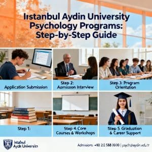 Istanbul Aydın University psychology programs step by step