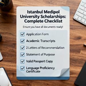 İstanbul Medipol University scholarships for international students complete checklist