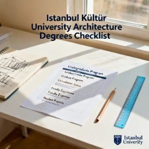 Istanbul Kültür University architecture degrees complete checklist