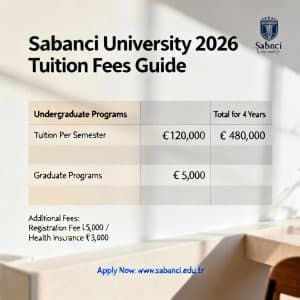 Sabancı University tuition fees 2026 2026 guide