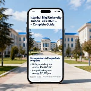 Istanbul Bilgi University tuition fees 2026 for foreigners