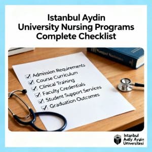 Istanbul Aydın University nursing programs complete checklist