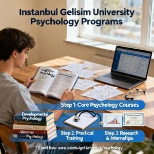 Istanbul Gelişim University psychology programs step by step