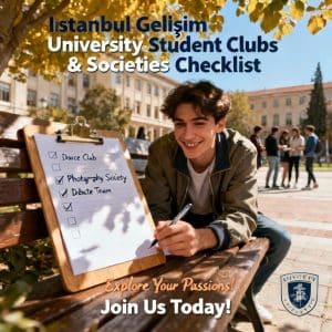 Istanbul Gelişim University student clubs and societies complete checklist
