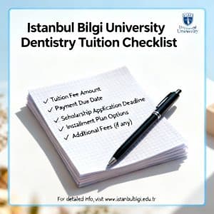 Istanbul Bilgi University dentistry tuition complete checklist