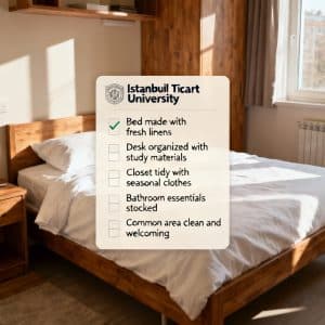 Istanbul Ticaret University dormitories guide complete checklist
