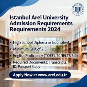 Istanbul Arel University admission requirements requirements explained