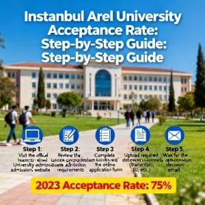 Istanbul Arel University acceptance rate step by step