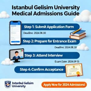 Istanbul Gelişim University medical faculty admission step by step